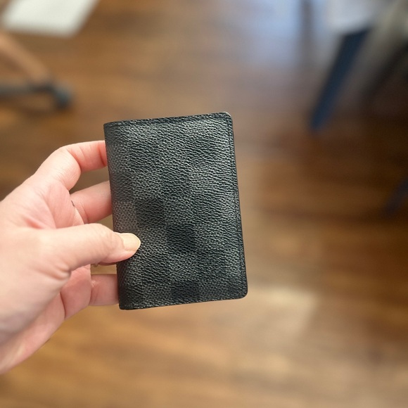 Louis Vuitton Black Checkered Card Holder - Picture 4 of 12